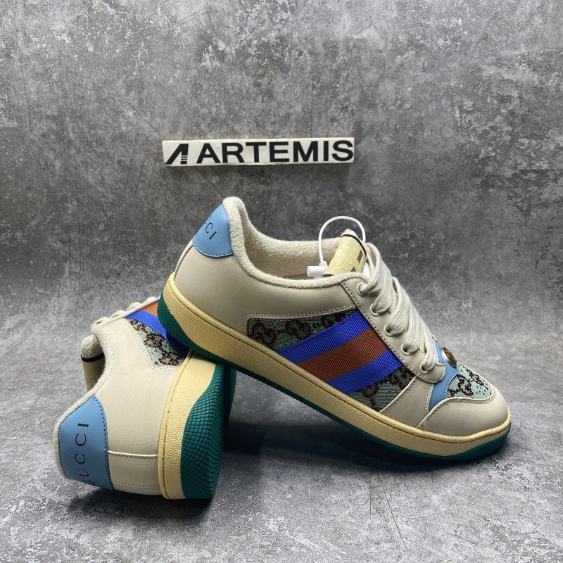 GC Crystal-embellished GG Screener sneakers