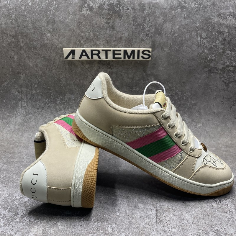 GC Screener Leather In Green and Pink