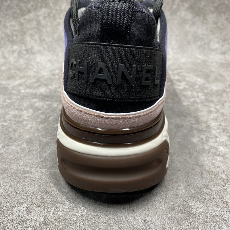 Ch*el Trainer Sneaker In Purple Pink