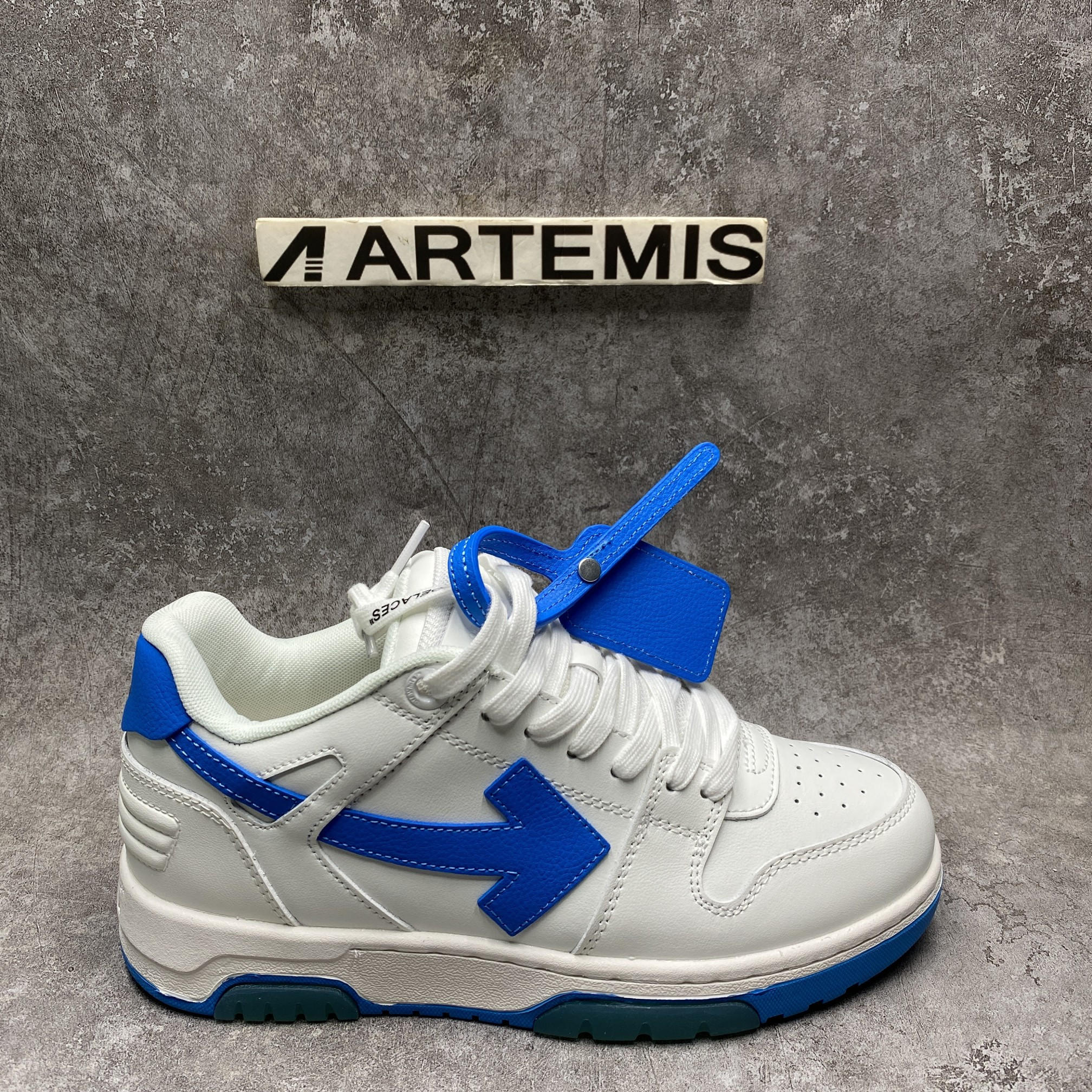 OFF-WHITE Out Of Office OOO Low White Blue
