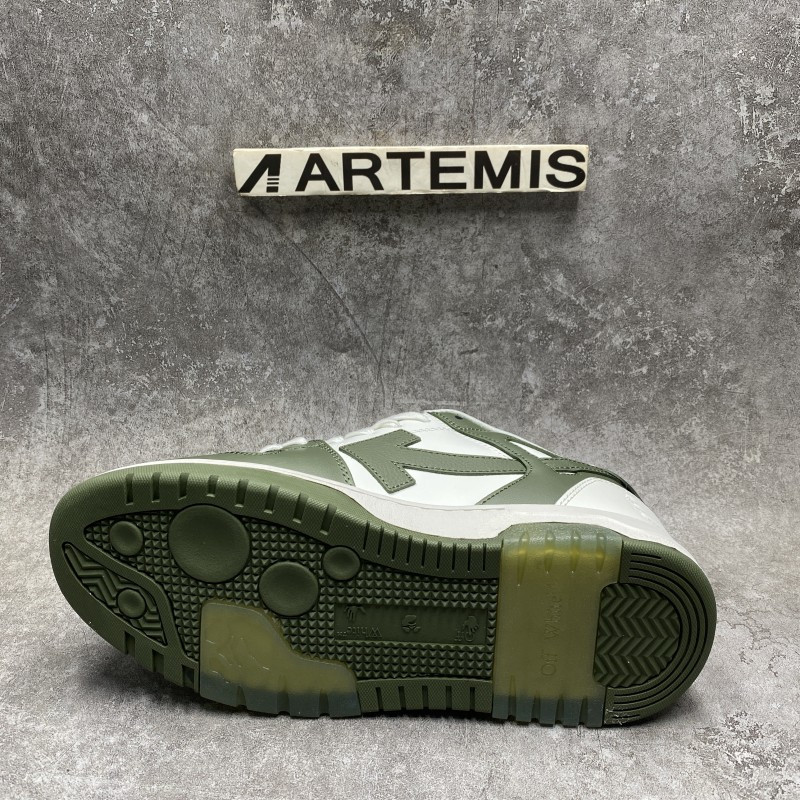 Off-White Out Of Office Bicolor Leather Low-Top Sneakers