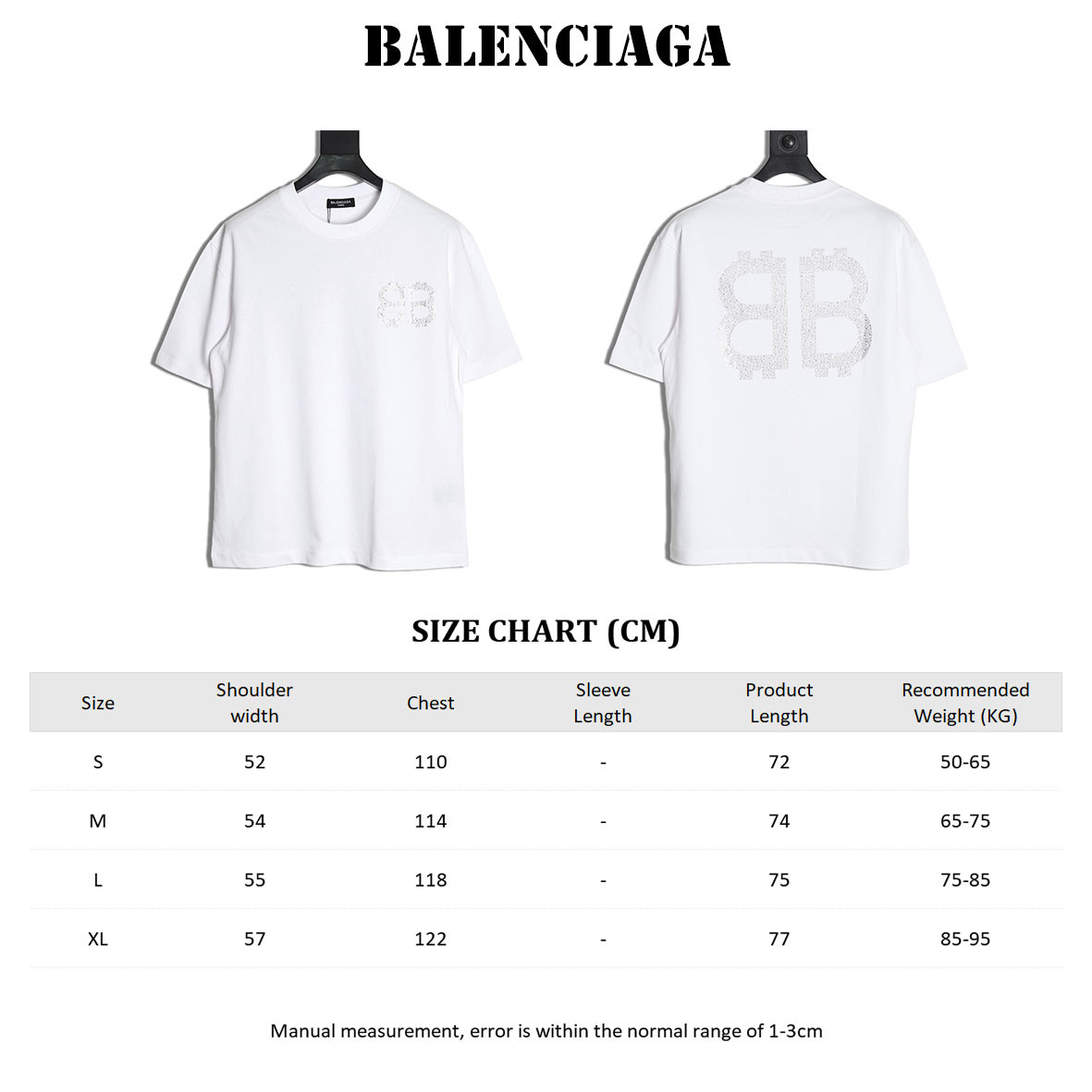 Ba*len*cia*ga Short-sleeved T-shirt
