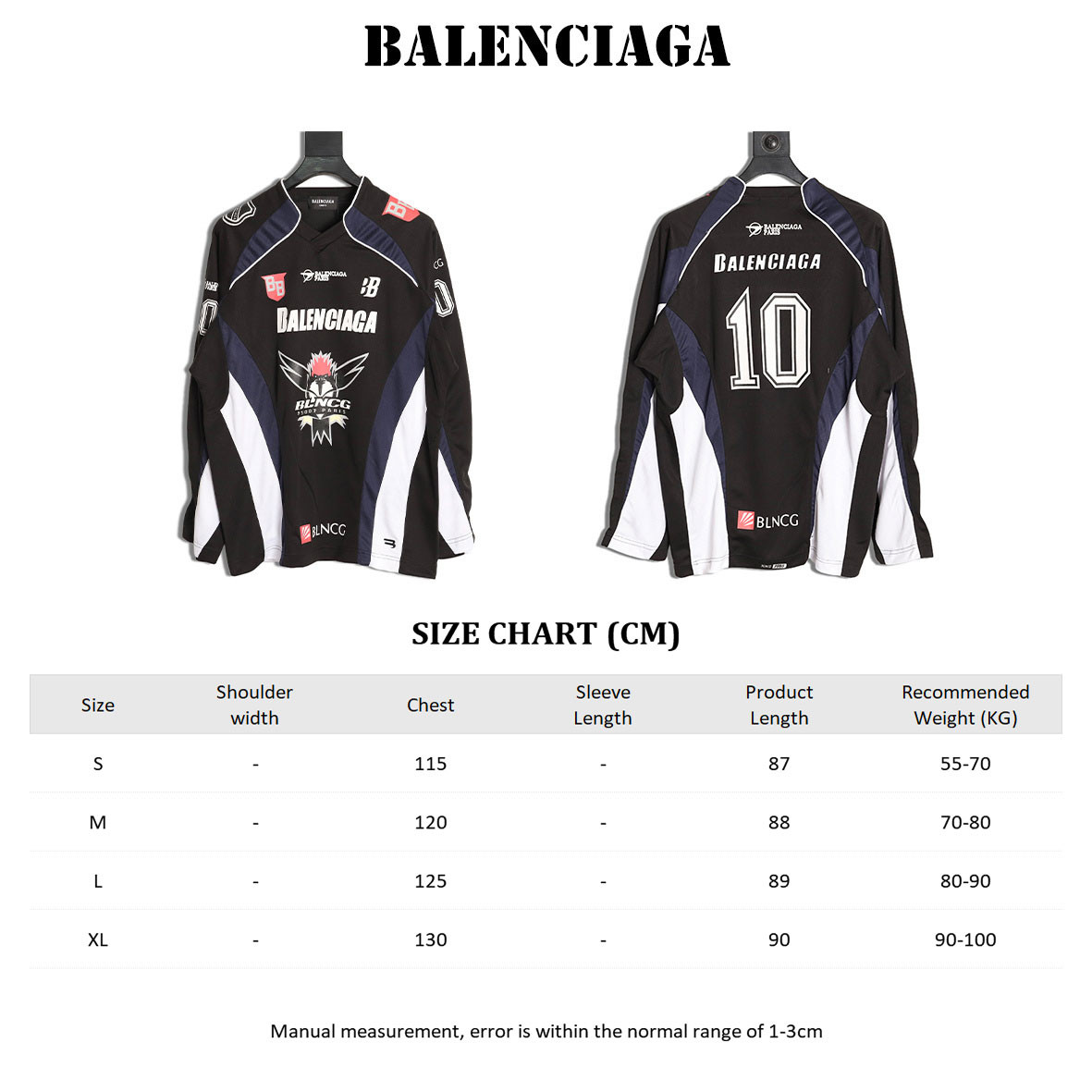 Ba*len*cia*ga Long-sleeved T-shirt