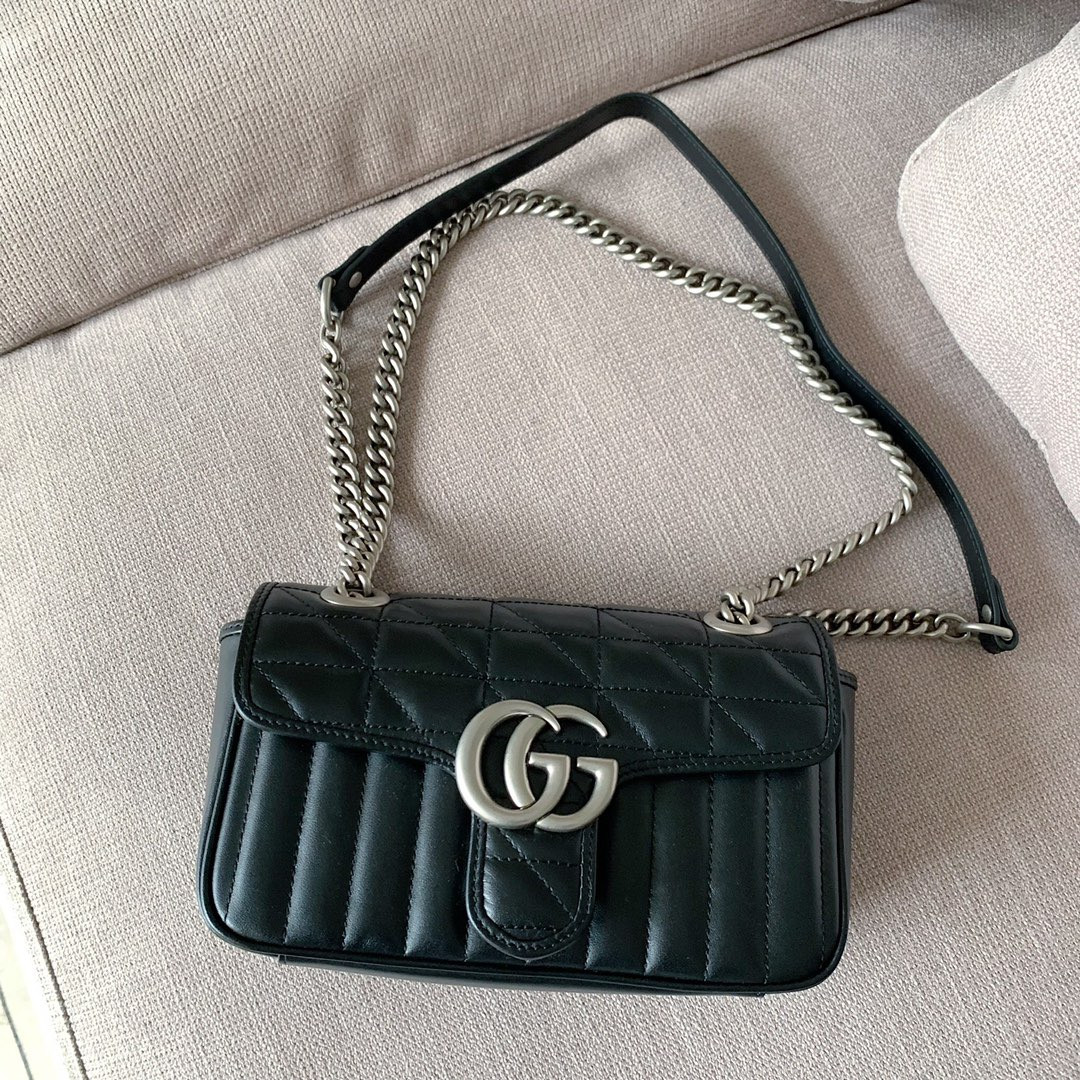 G*u*i GG Marmont mini shoulder bag 22cm