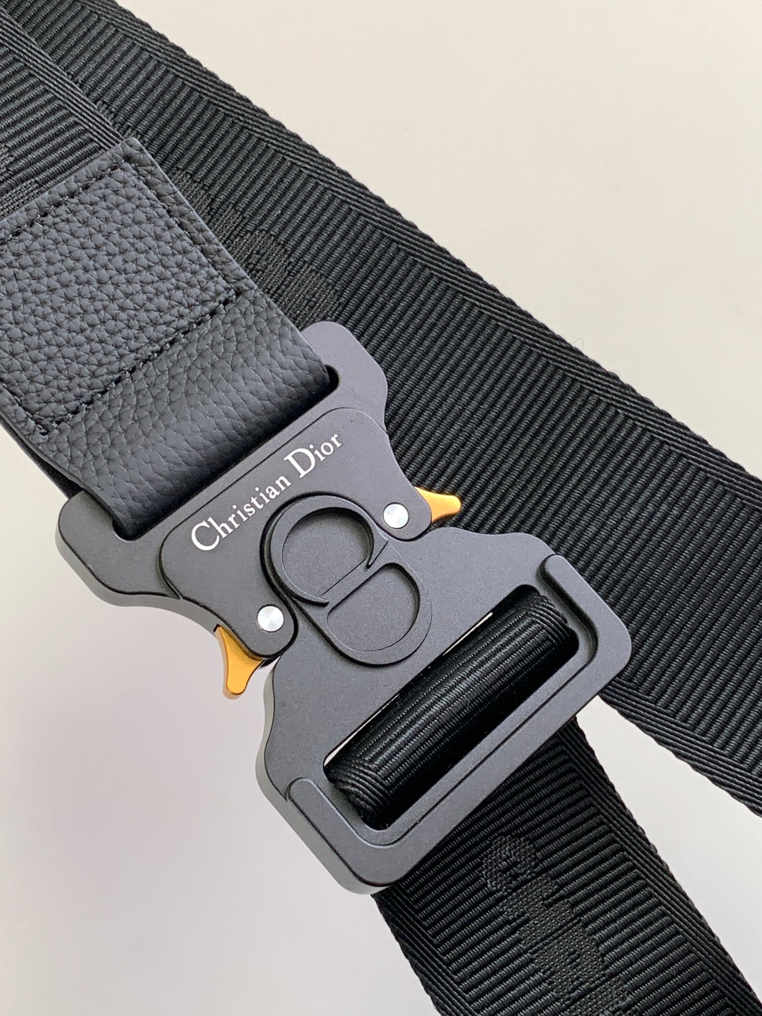 D*0r Saddle Bag Beige and Black D*0r Oblique Jacquard 26 x 19 x 4.5 cm