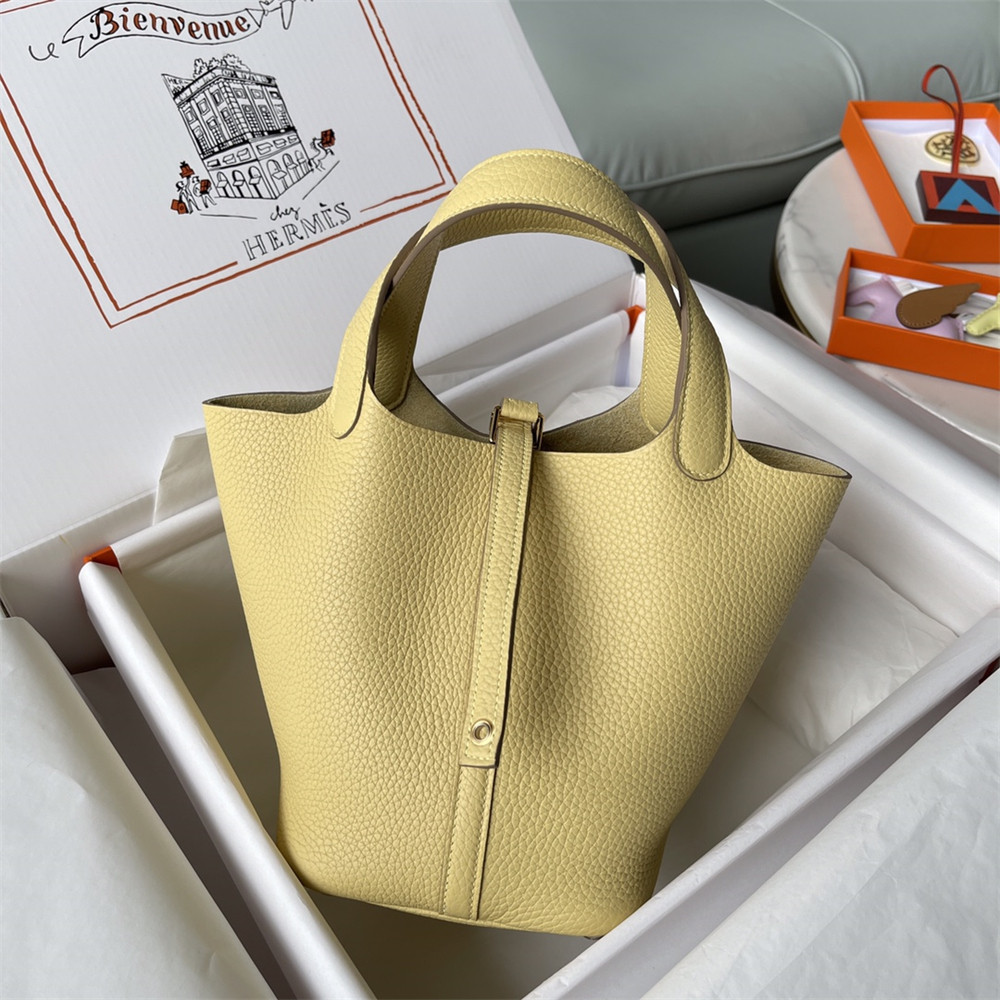 Hermès Picotin 18cm pale yellow without original box