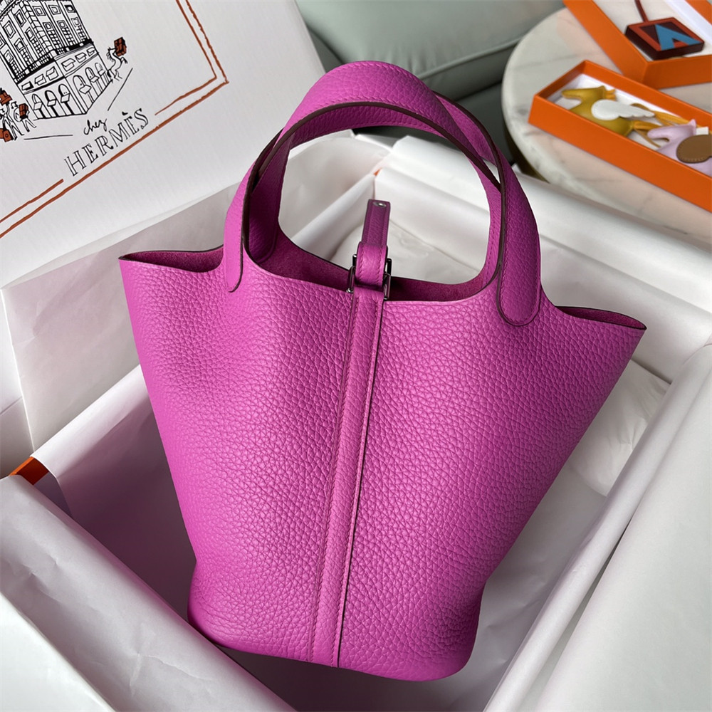 Hermès Picotin 18cm fluorescent purple without original box