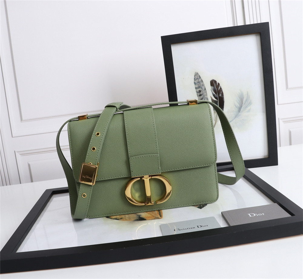 D*0r 30 MONTAIGNE CHAIN BAG Grained Green