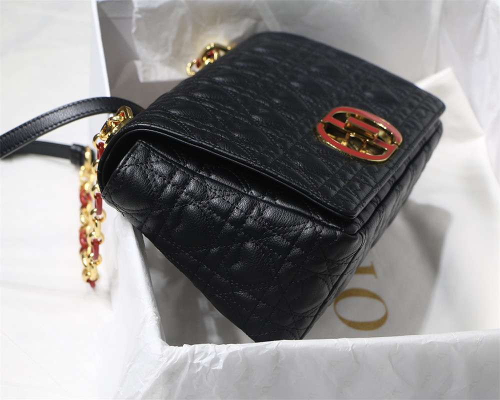 MEDIUM D*0r CARO BAG amour black 25.5 x 15.5 x 8 cm