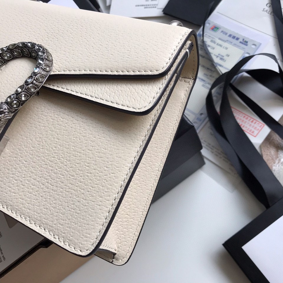 G*u*i DIONYSUS LEATHER MINI BAG 7.5"Wx6"Hx2"D