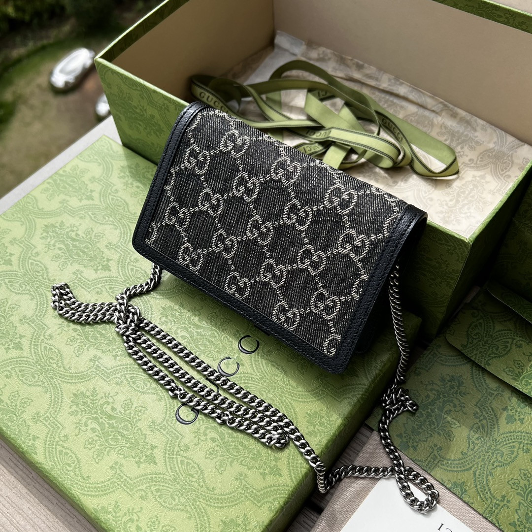 G*u*i DIONYSUS GG S*p*e S*pER MINI BAG 6.5"Wx3.9"Hx1.6"D