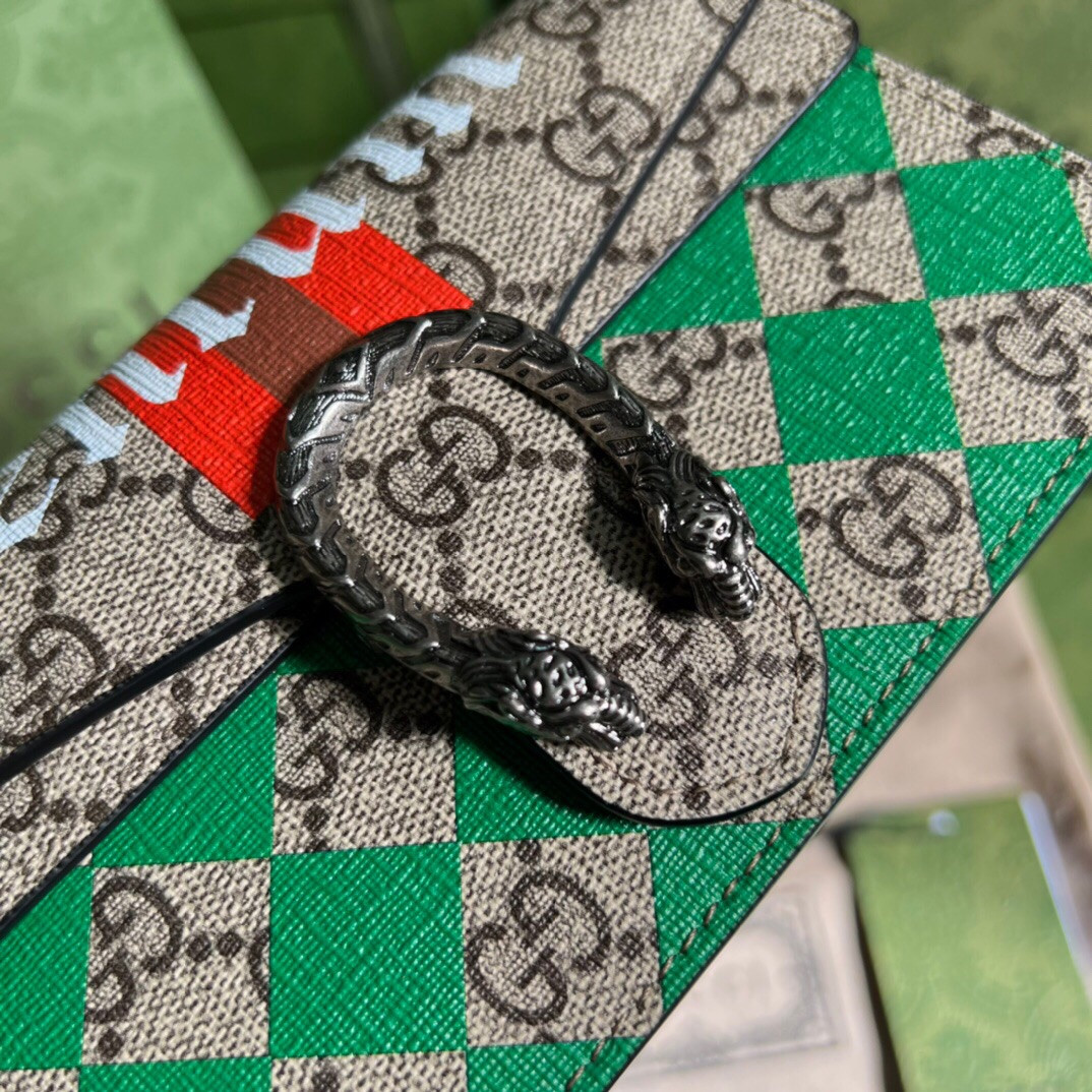 G*u*i DIONYSUS GG S*p*e S*pER MINI BAG 6.5"Wx3.9"Hx1.6"D