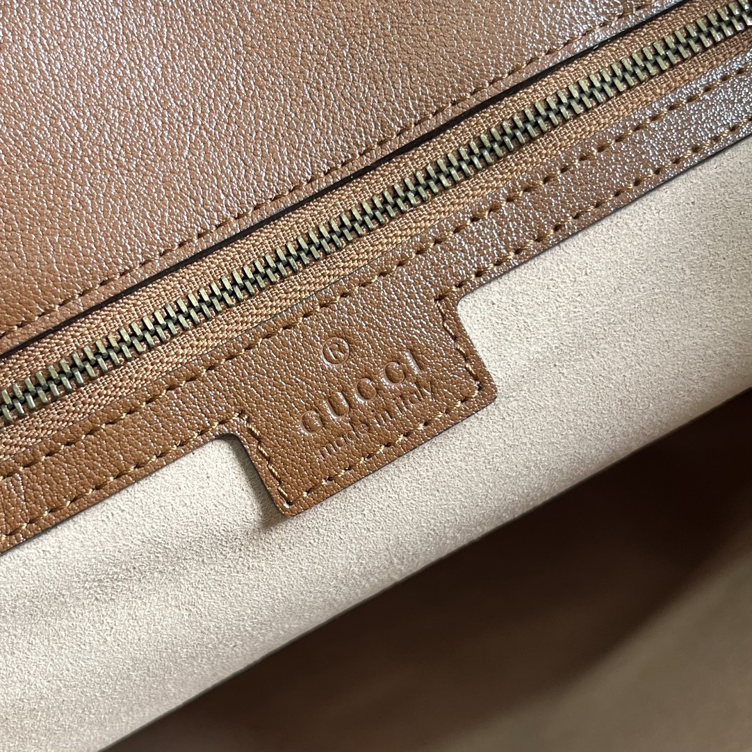 G*u*i DIANA LARGE TOTE BAG Brown 40W x 34H x 21D CM