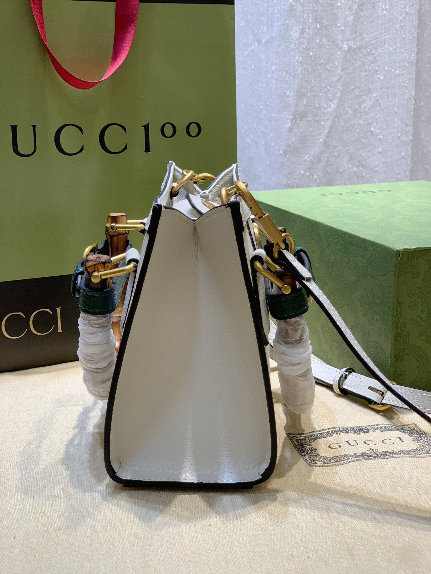 G*u*i DIANA MINI TOTE BAG 20W x 16H x 10D CM