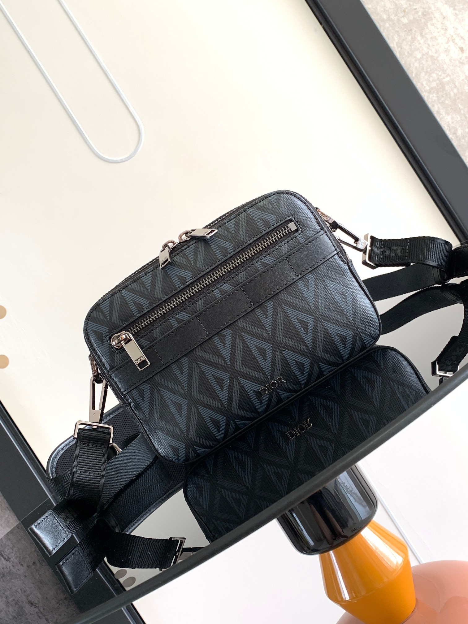 D*0r Safari Bag with Strap Navy 8.5 x 6 x 2.5 inches