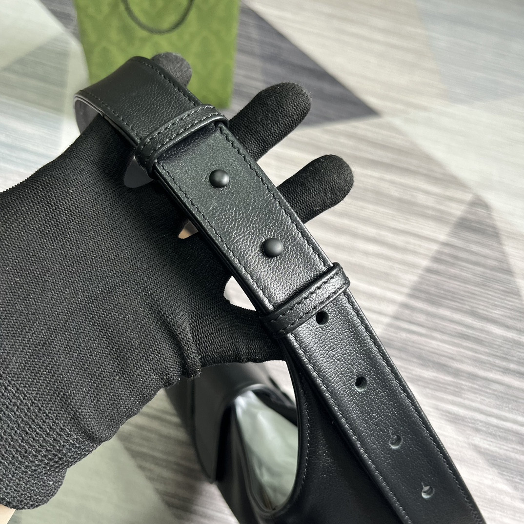 G*u*i APHRODITE LARGE SHOULDER BAG BLACK 18"W x 11.8"H x 0.8"D