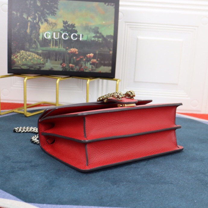 G*u*i DIONYSUS SMALL SHOULDER BAG RED 28x18x9cm