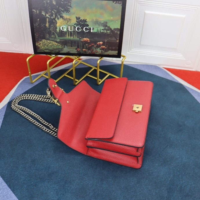 G*u*i DIONYSUS SMALL SHOULDER BAG RED 28x18x9cm