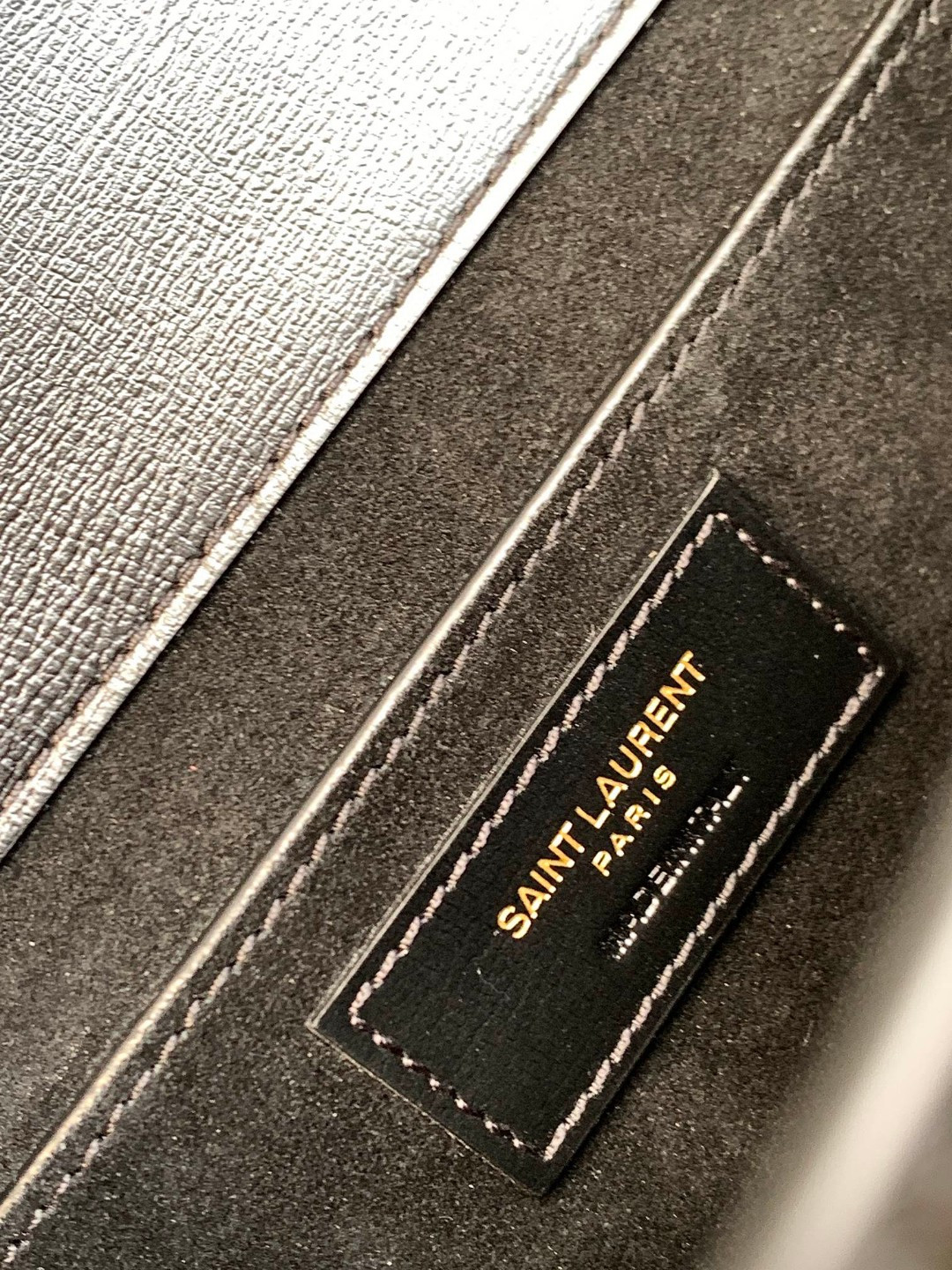 Y*L SUNSET LARGE IN SMOOTH LEATHER BLACK 10.6 X 7 X 3.1 INCHES