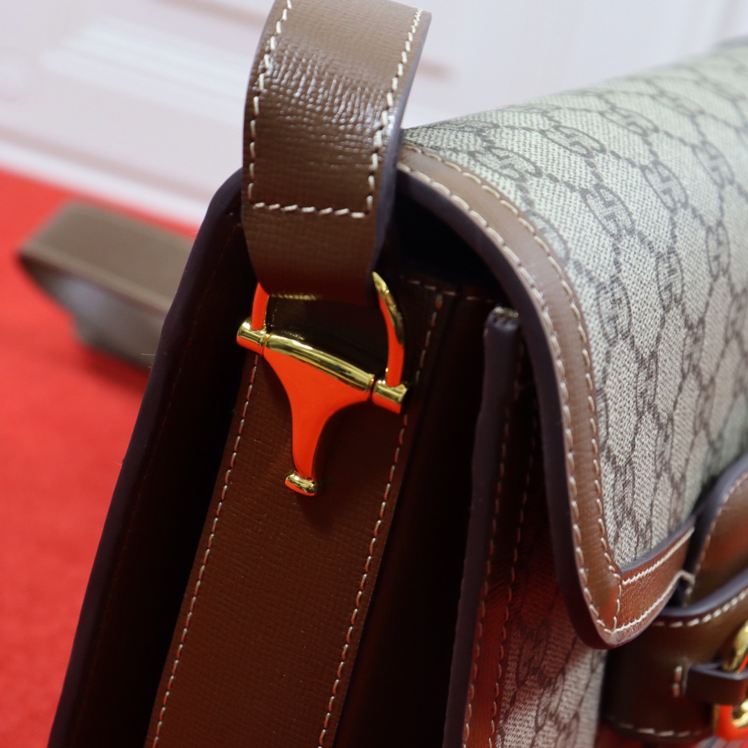 G*u*i HORSEBIT 1955 SHOULDER BAG 9.8"W x 7"H x 3.1"D