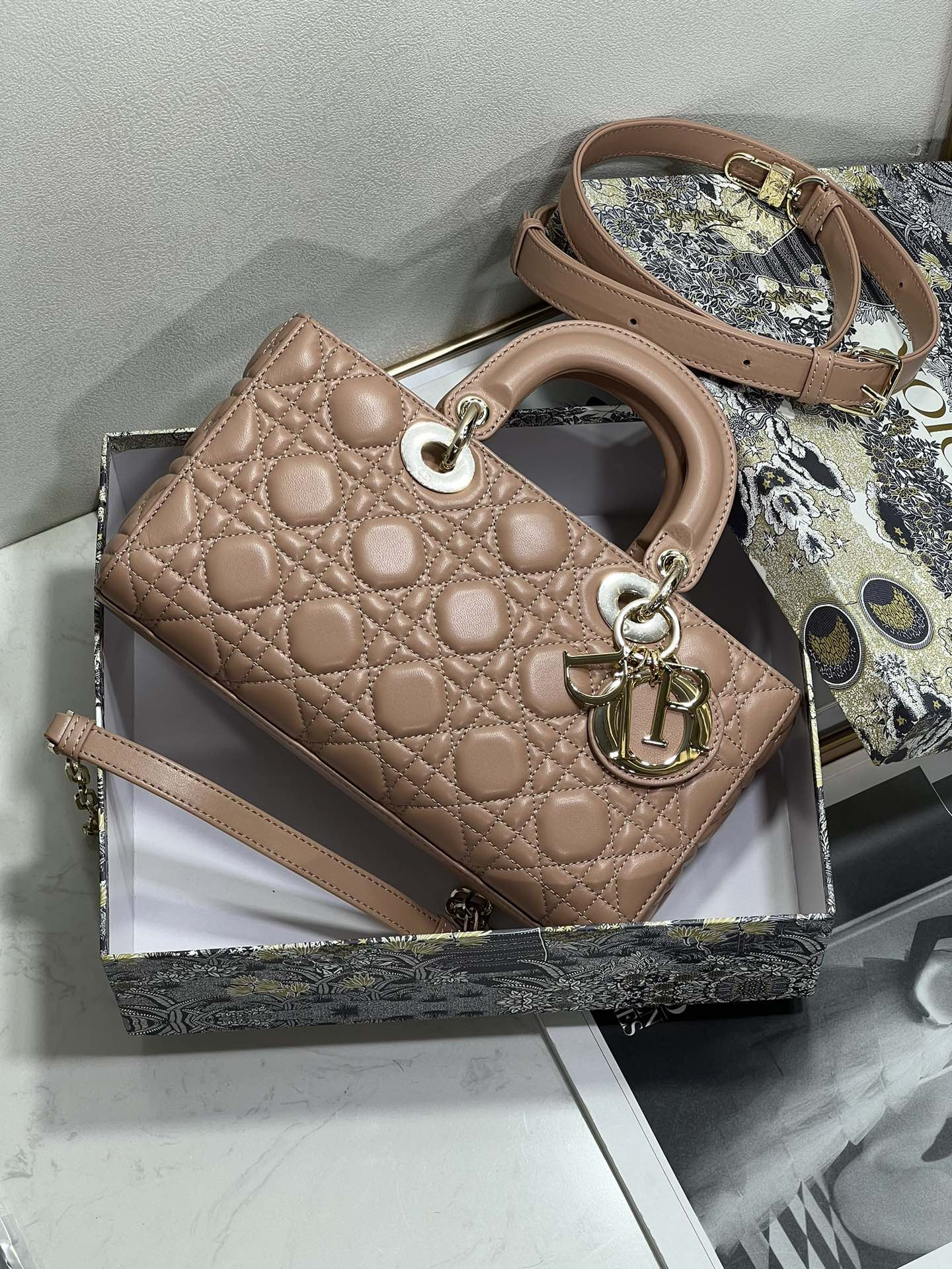 D*0r Lady D-Joy bag medium Dark pink 26 x 13.5 x 5 cm