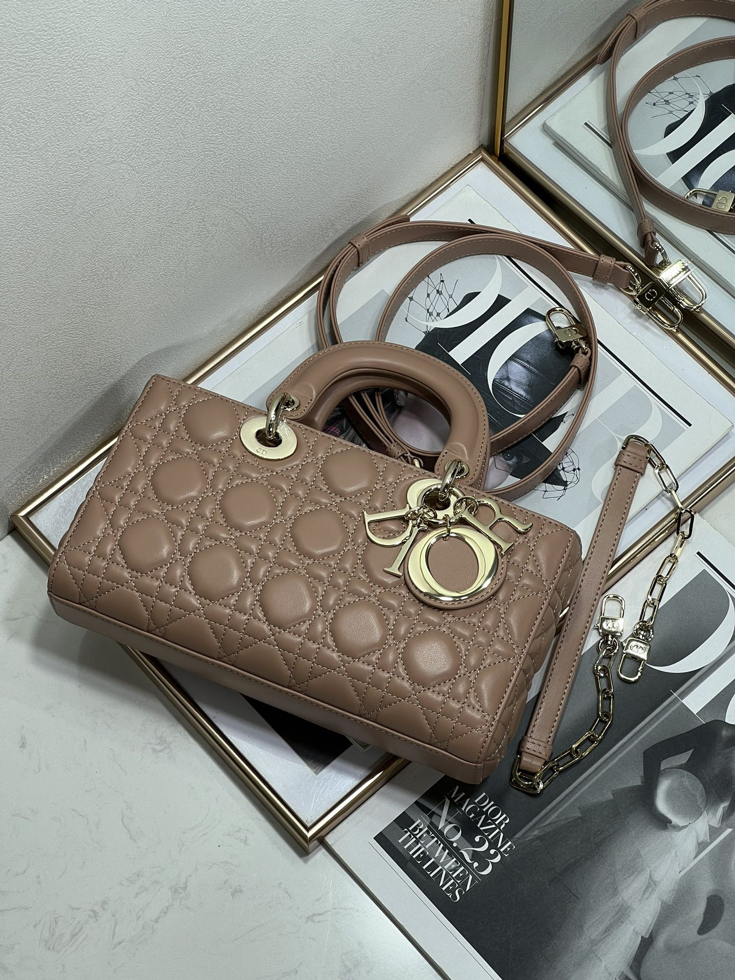 D*0r Lady D-Joy bag medium Dark pink 26 x 13.5 x 5 cm