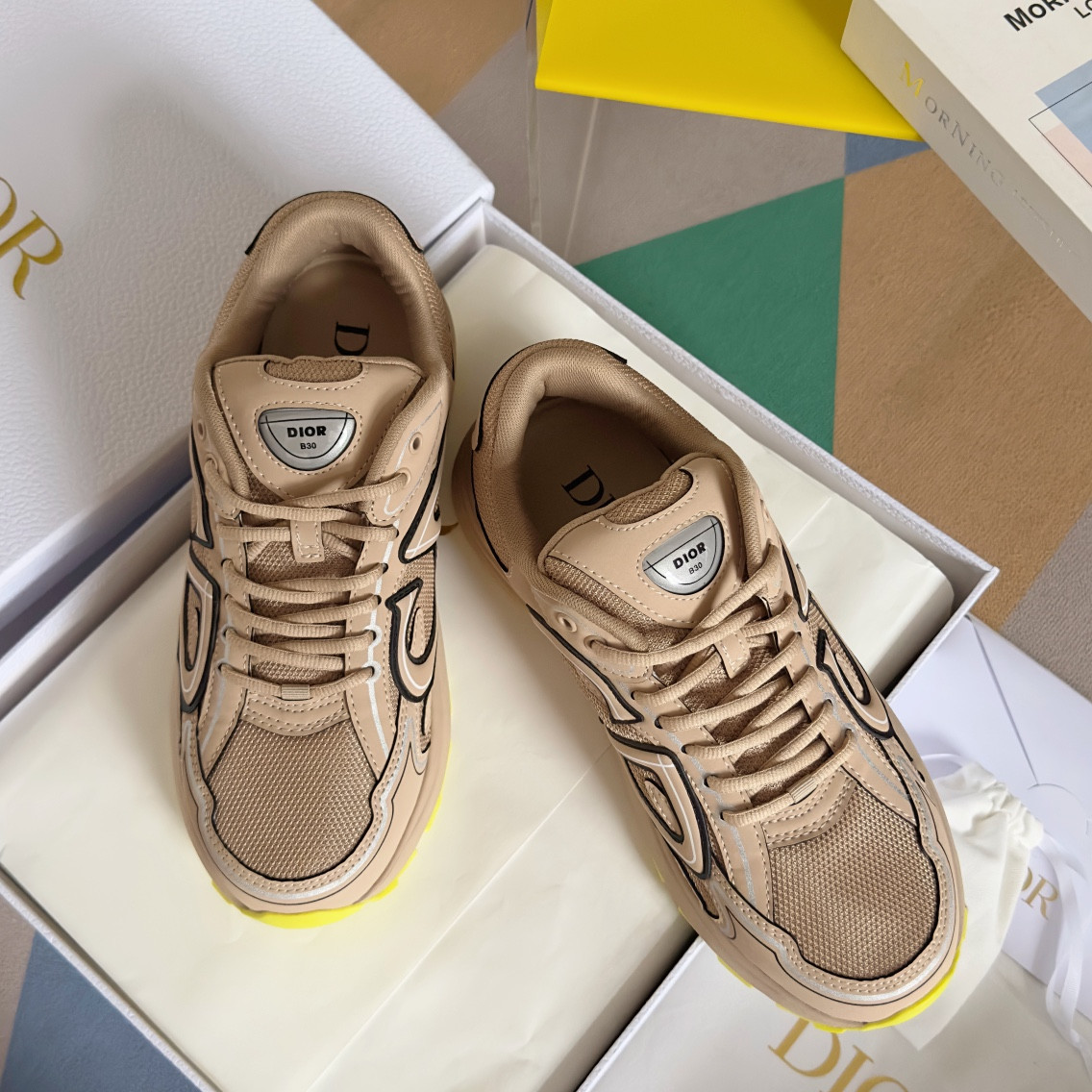 UA D*0r B30 Sneaker Beige Mesh and Technical Fabric