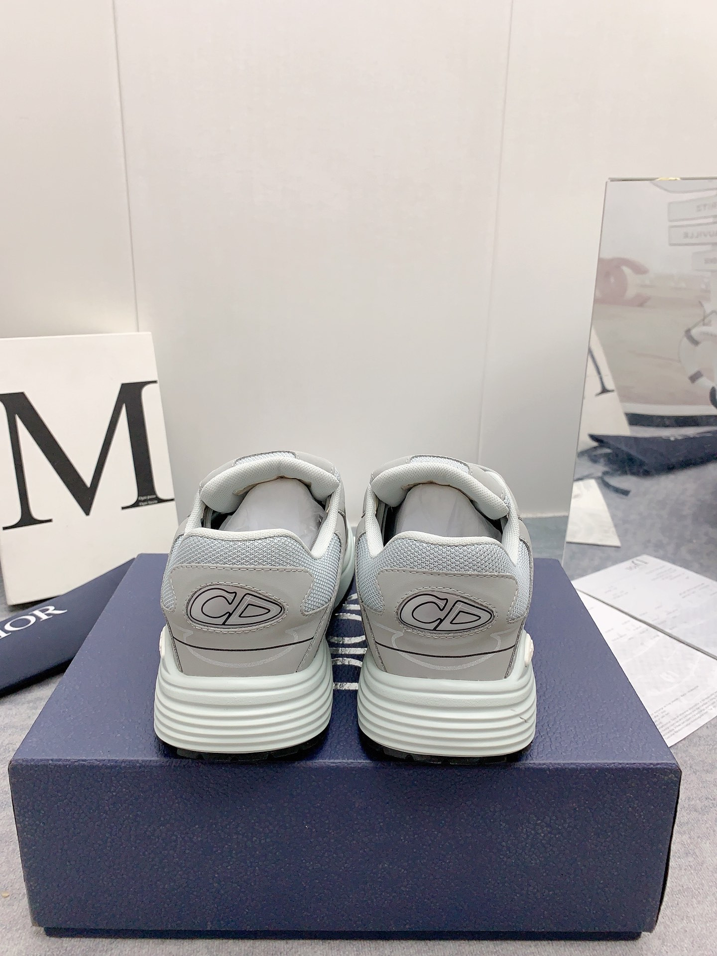 D*0r B30 Sneaker Gray Mesh and Technical Fabric