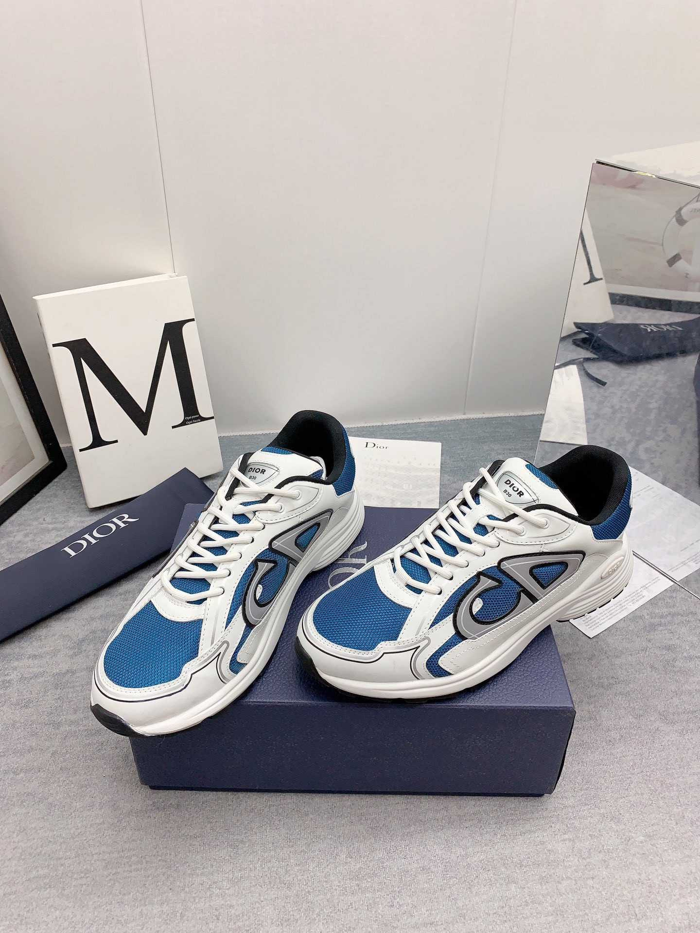 UA D*0r B30 Blue Mesh White Technical Fabric