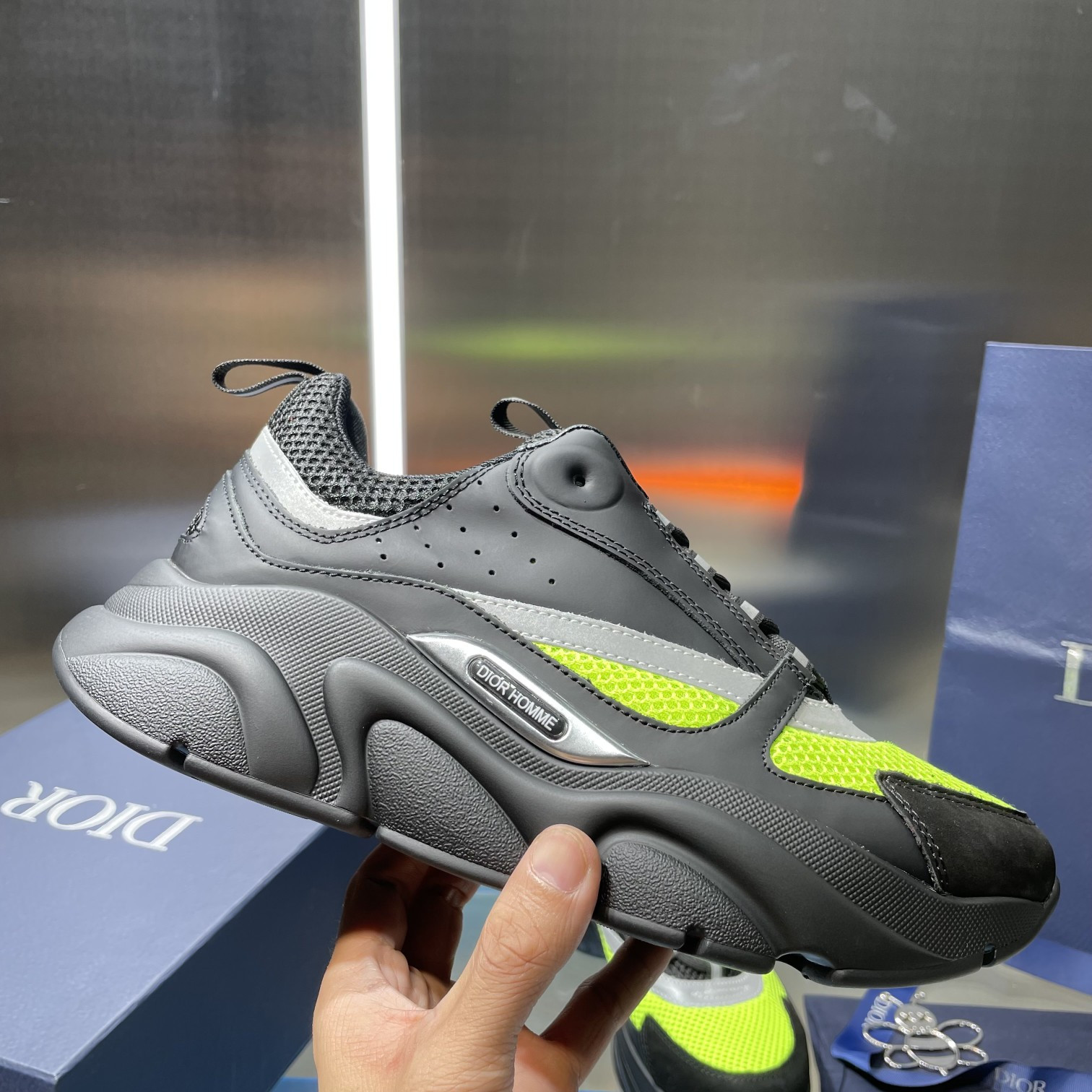 UA D*0r B22 black and green Sneaker