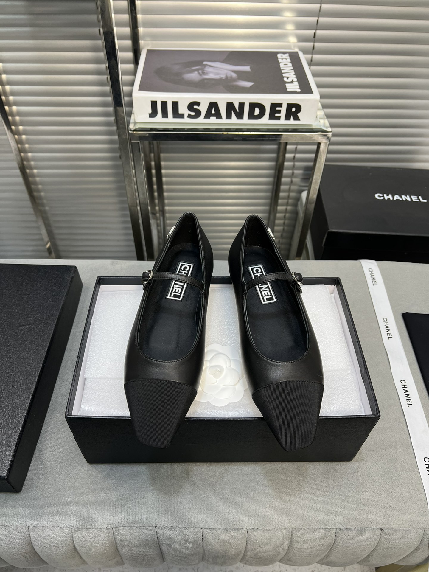 UA Ch*el MARY JANES  Lambskin