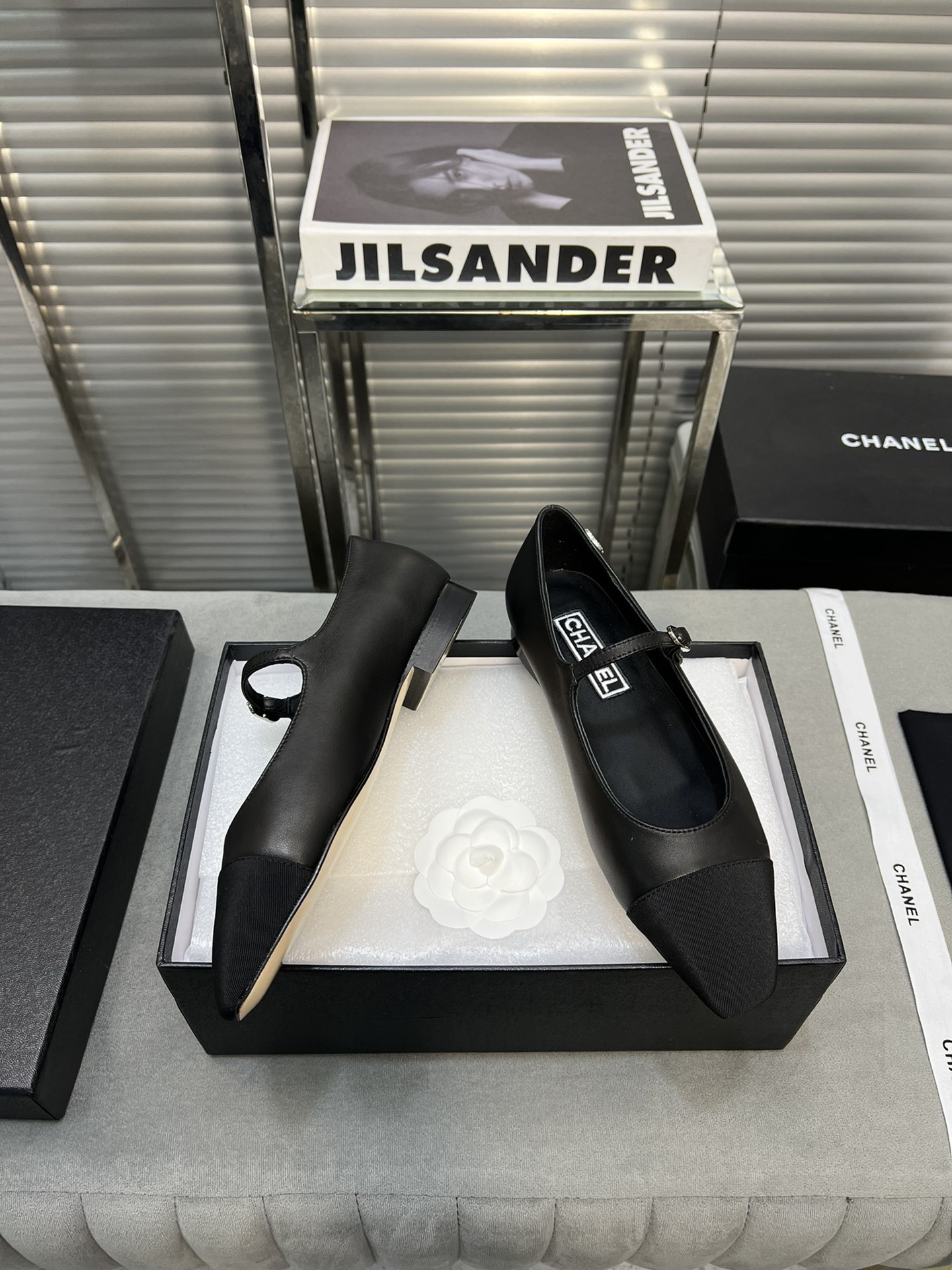 UA Ch*el MARY JANES  Lambskin