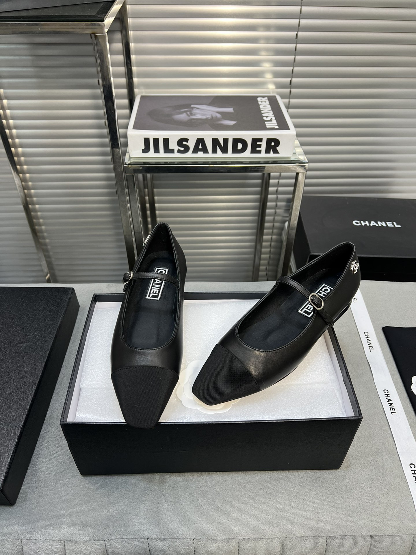 UA Ch*el MARY JANES  Lambskin