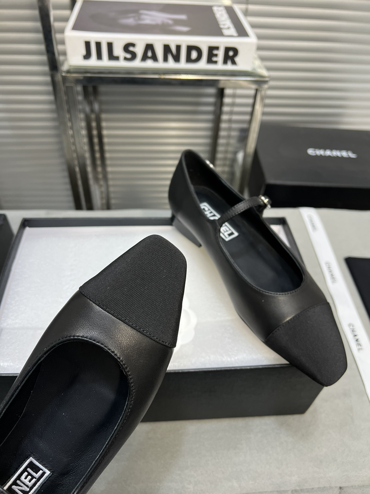 UA Ch*el MARY JANES  Lambskin