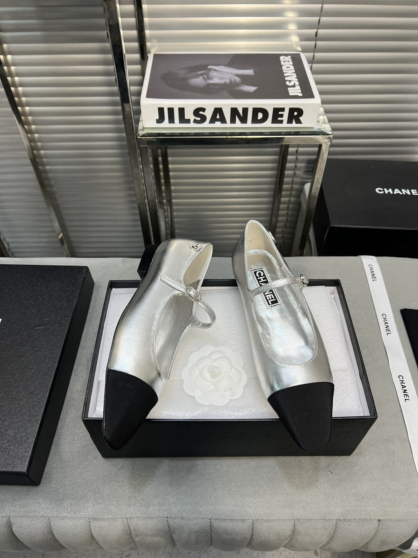 UA Ch*el MARY JANES  Lambskin