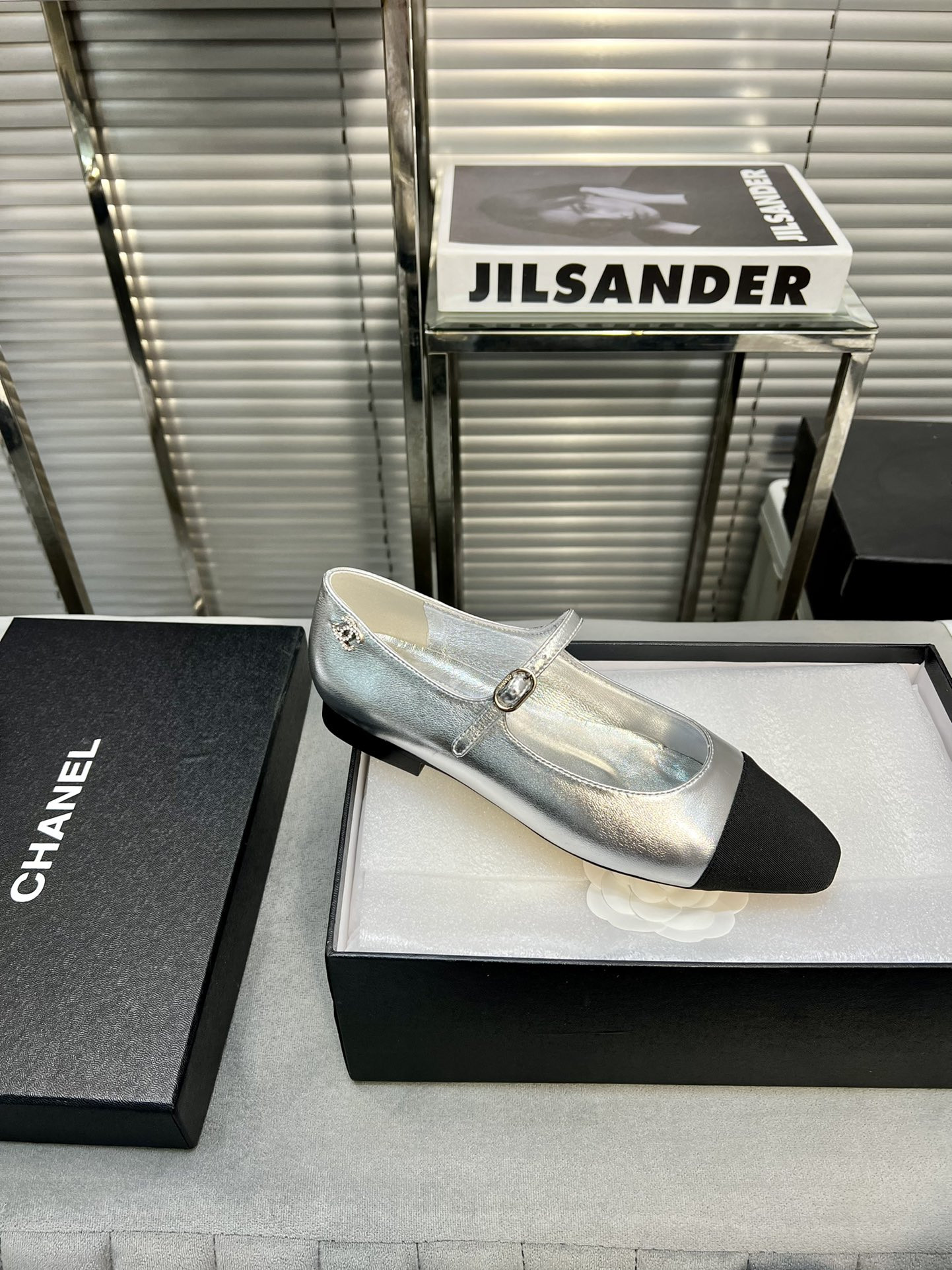 UA Ch*el MARY JANES  Lambskin