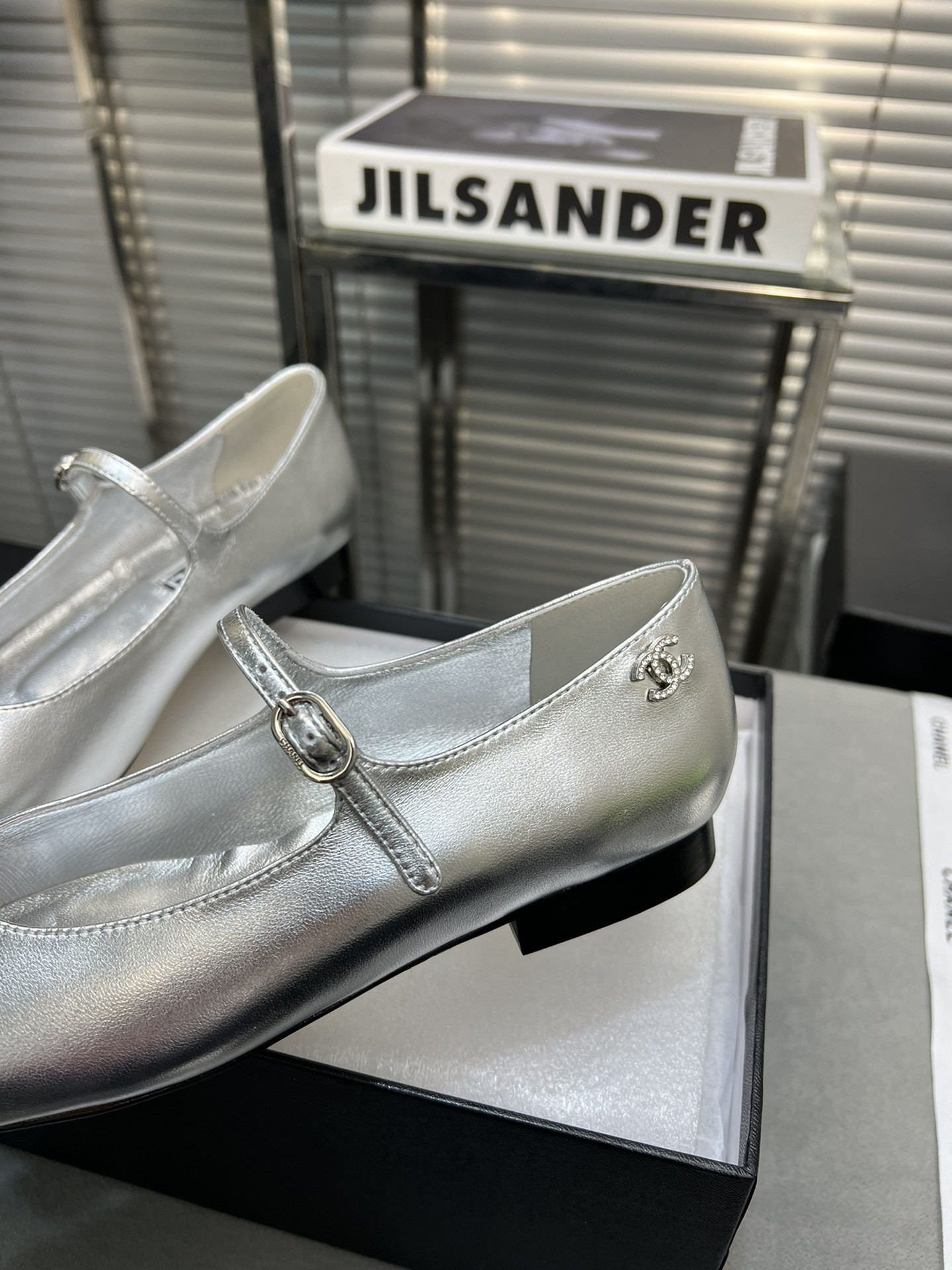 UA Ch*el MARY JANES  Lambskin