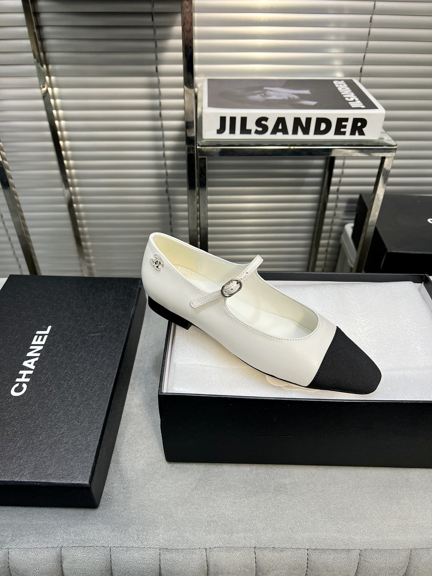 UA Ch*el MARY JANES  Lambskin