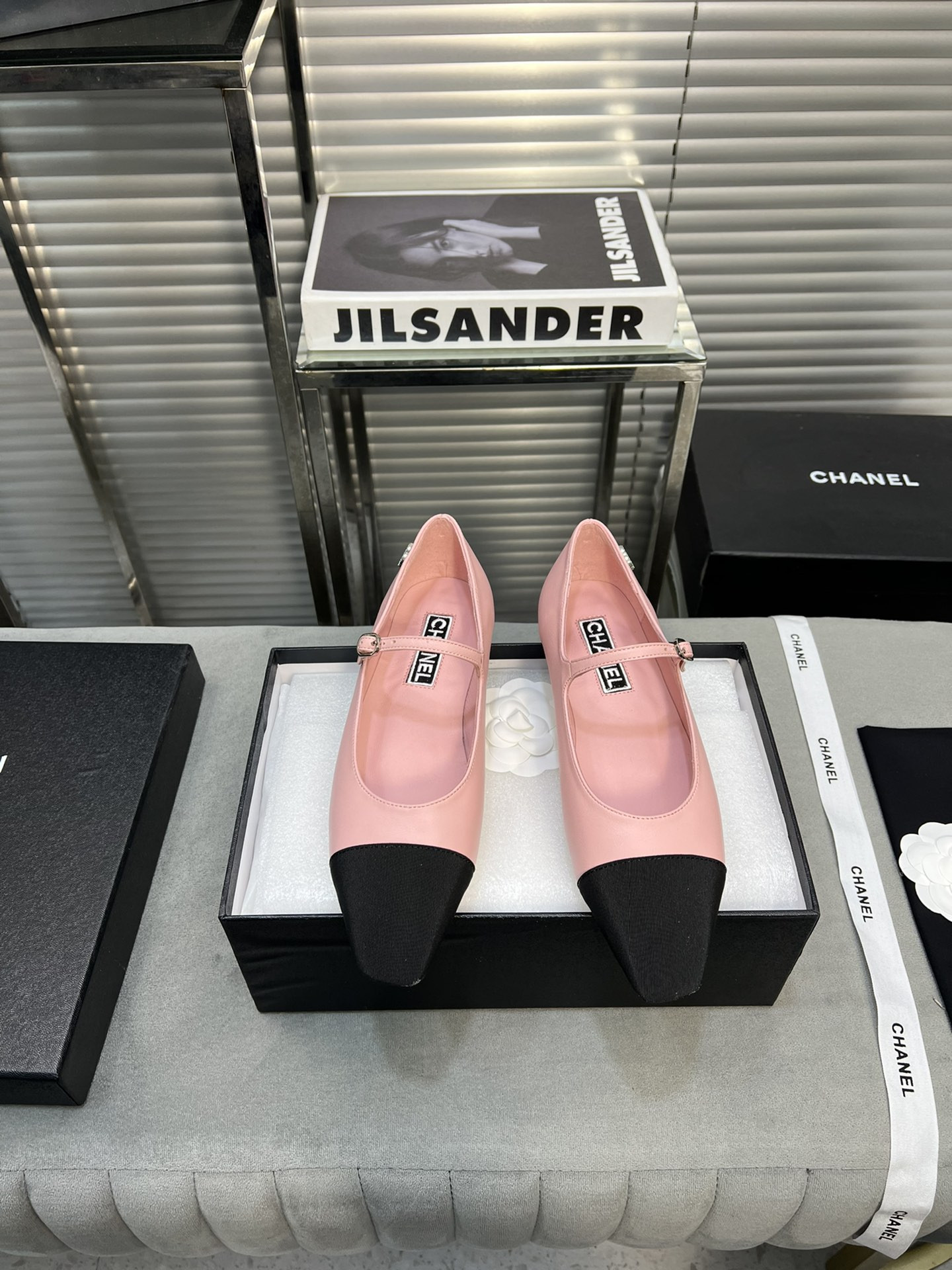 UA Ch*el MARY JANES  Lambskin