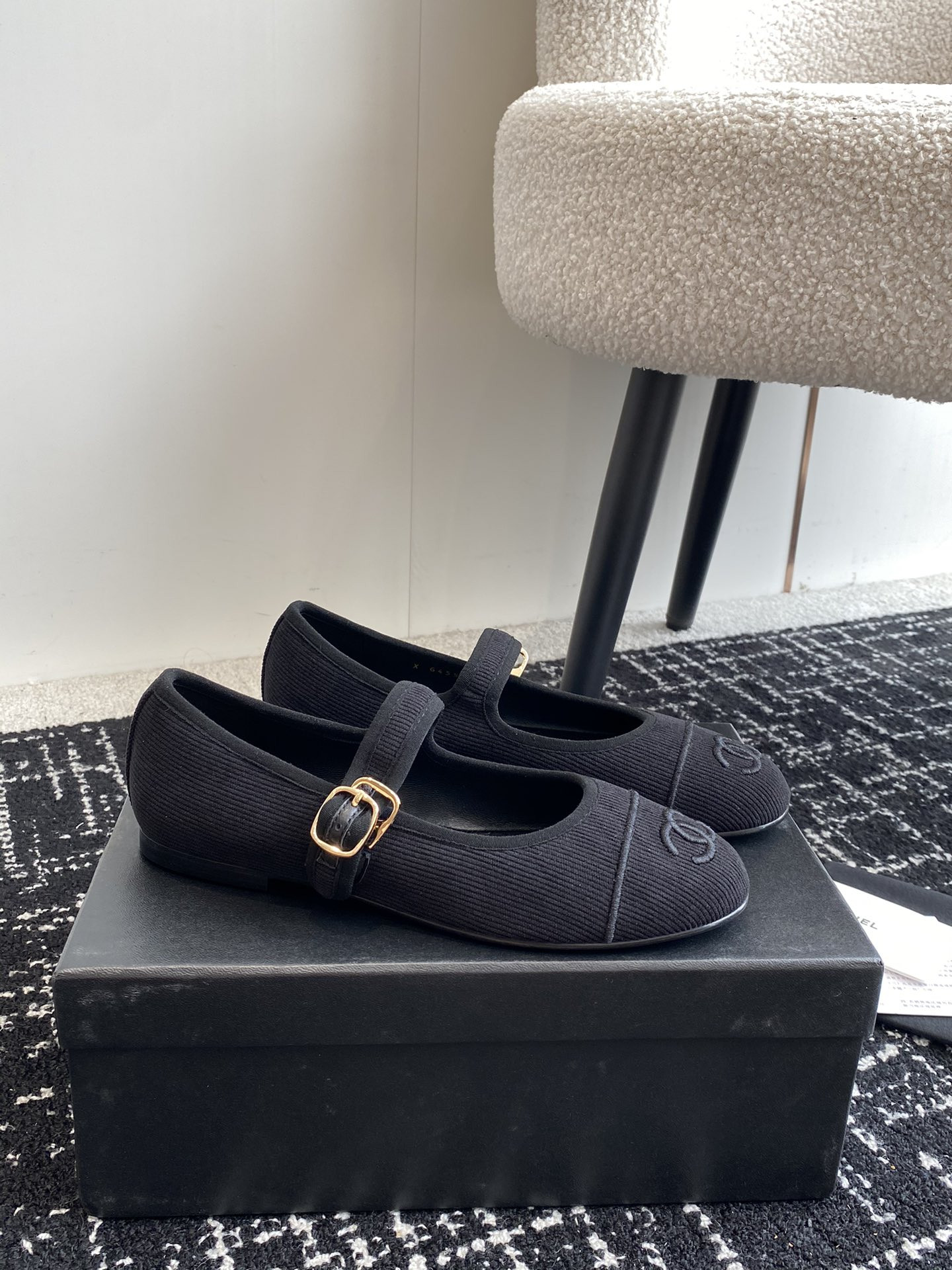 UA Ch*el MARY JANES Cotton & Silk