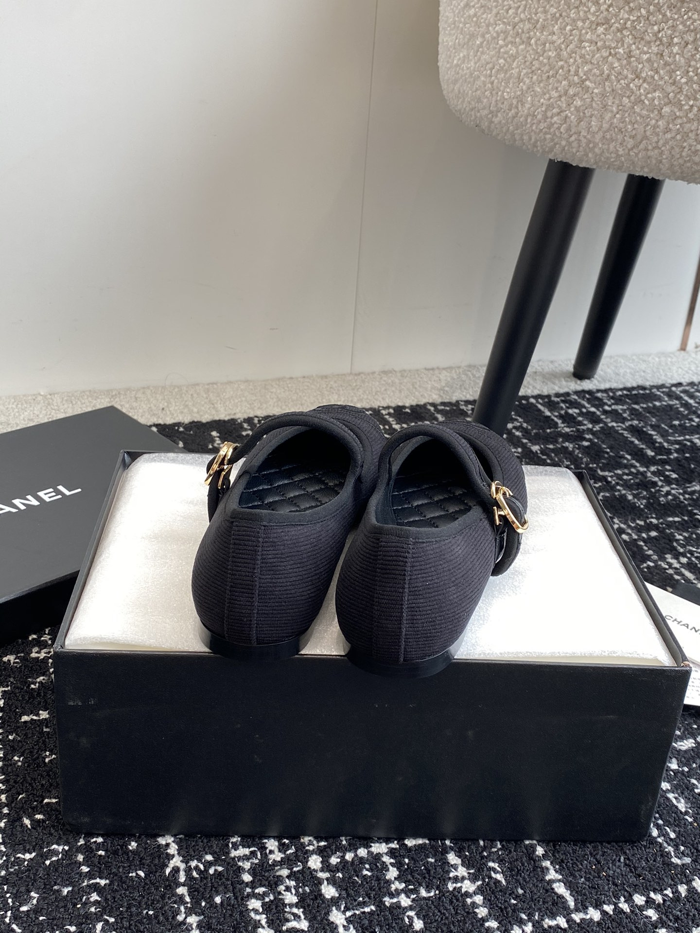 UA Ch*el MARY JANES Cotton & Silk