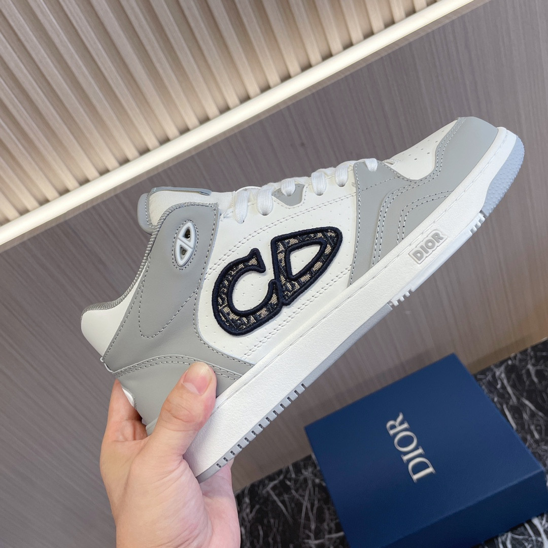 UA D*0r B57 Mid-Top Sneaker Gray and White