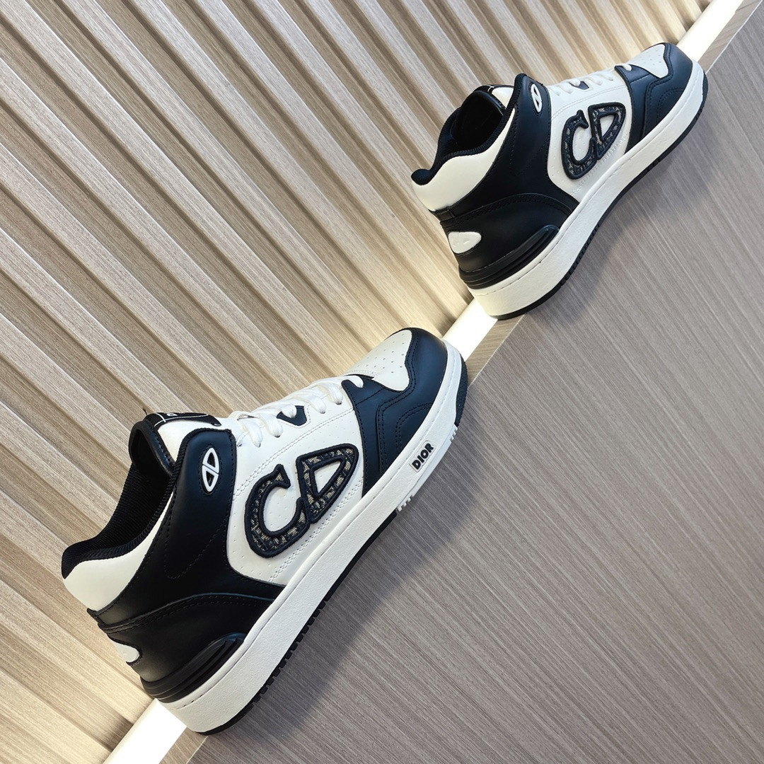 UA D*0r B57 Mid-Top Sneaker Black and White