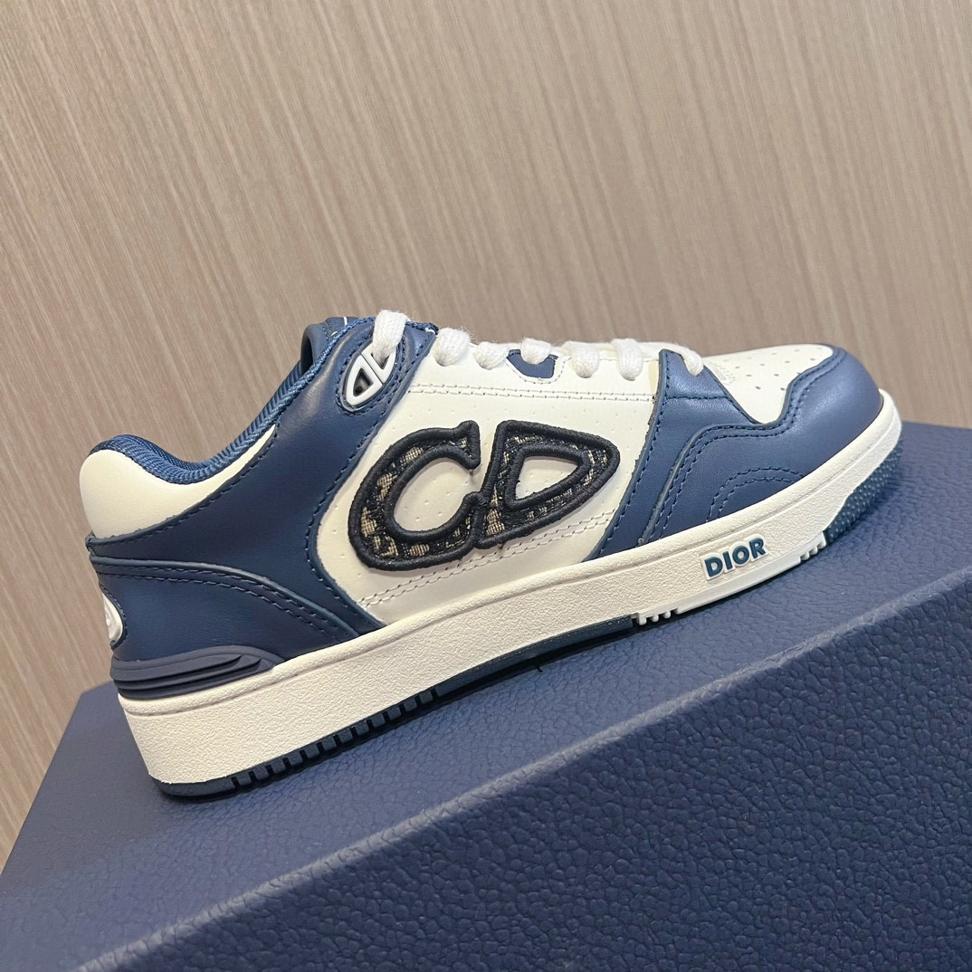 UA D*0r B57 Low-Top Sneaker Navy Blue and White