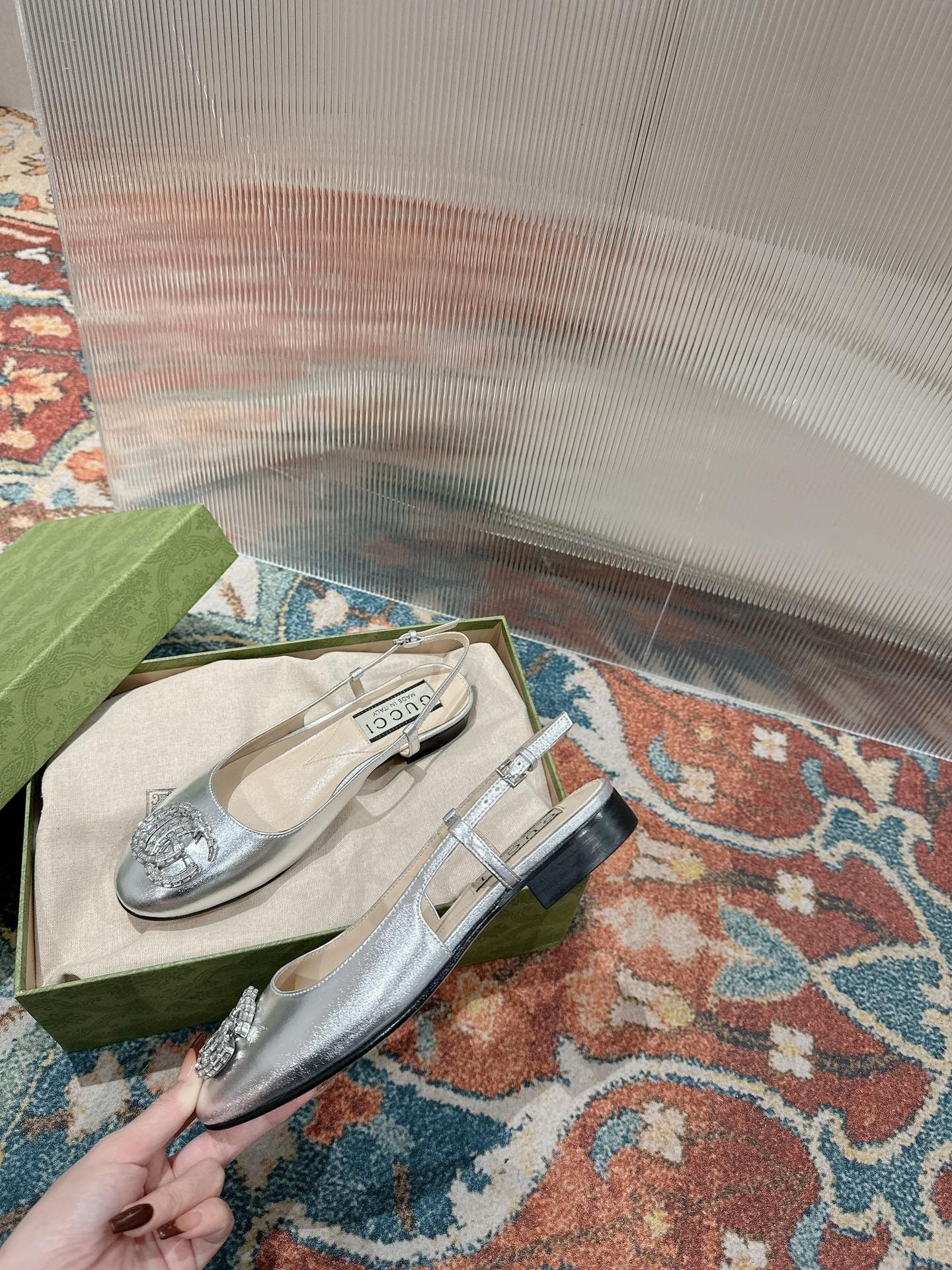 UA G*u*i BALLERINA WITH DOUBLE G