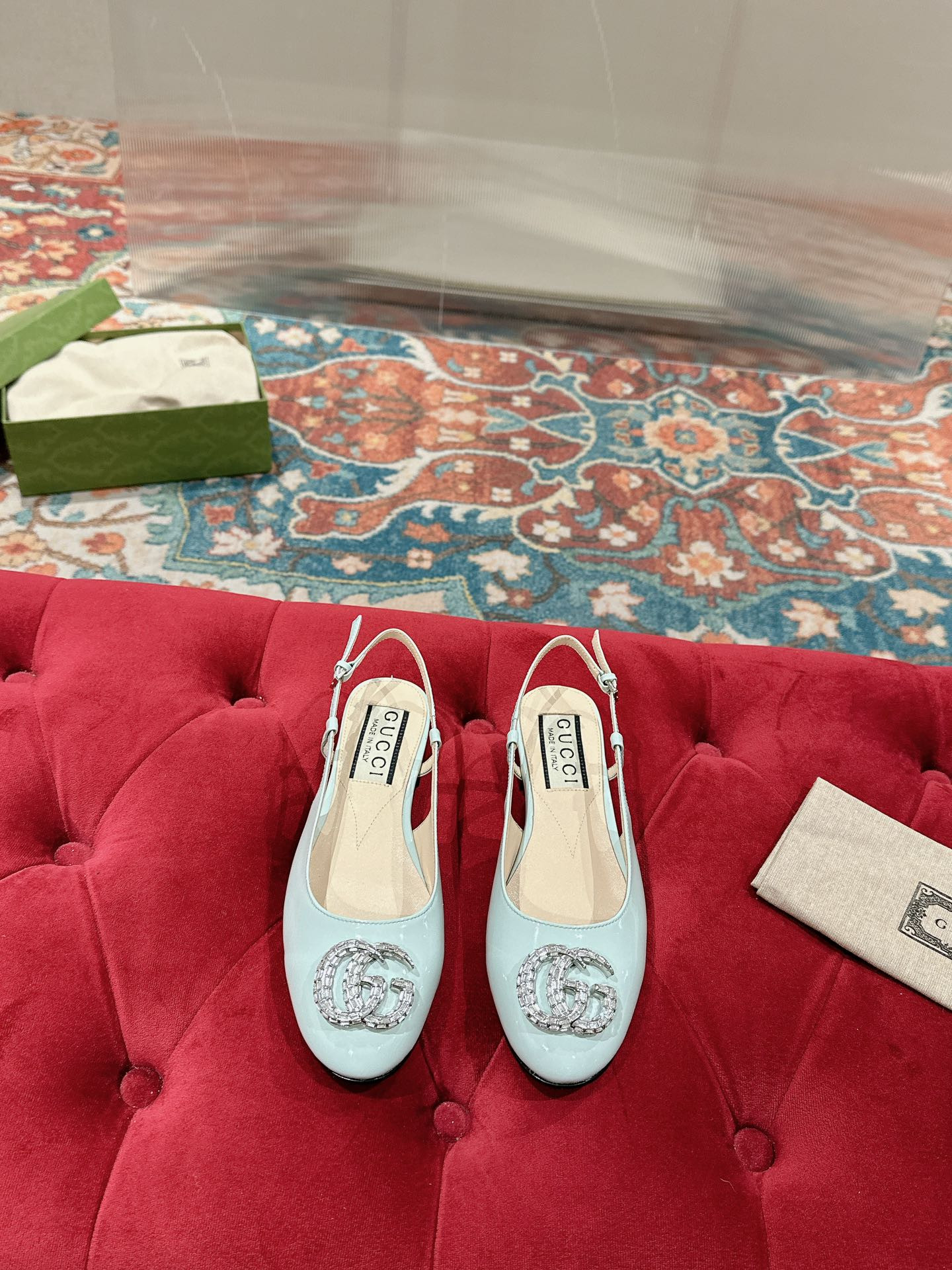 UA G*u*i BALLERINA WITH DOUBLE G