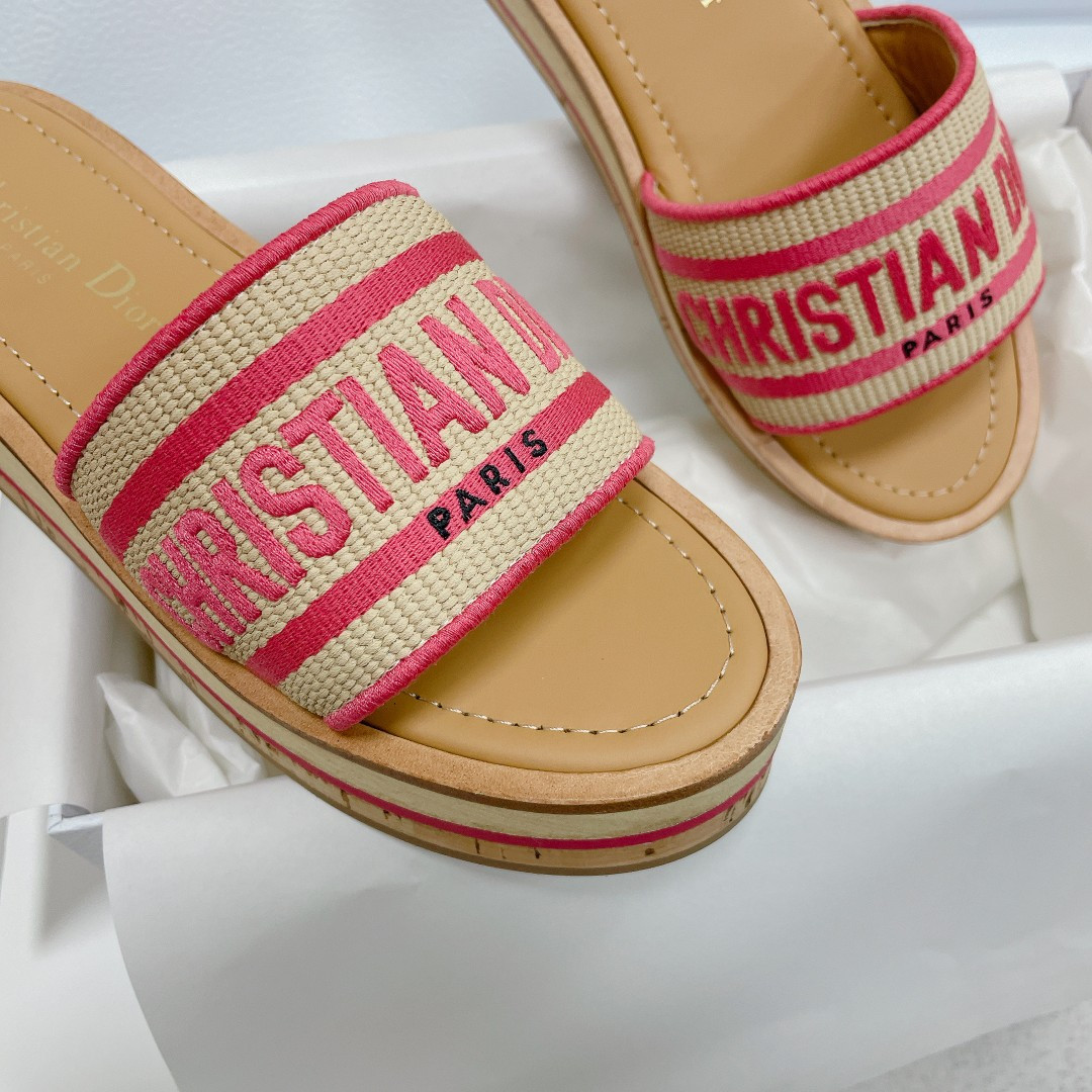 UA D*0riviera Dway Platform Slide Candy Pink