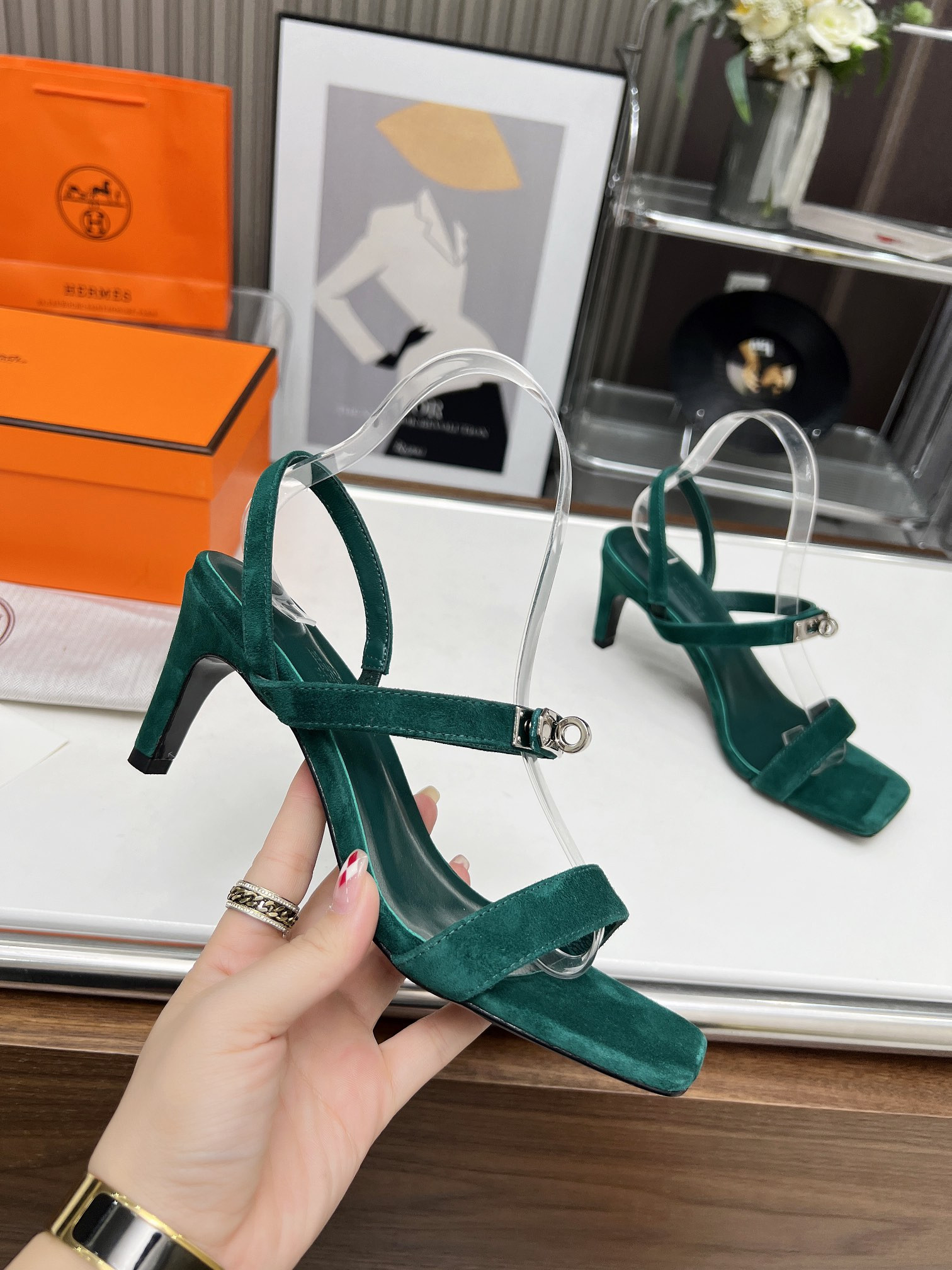 UA Hermès Glamour 95 sandal