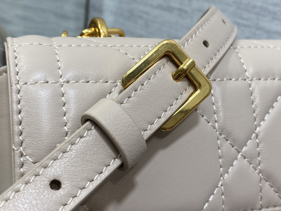 D*0r Mini D*0r Ange Bag Pink Macrocannage Calfskin 20 x 12 x 5 cm