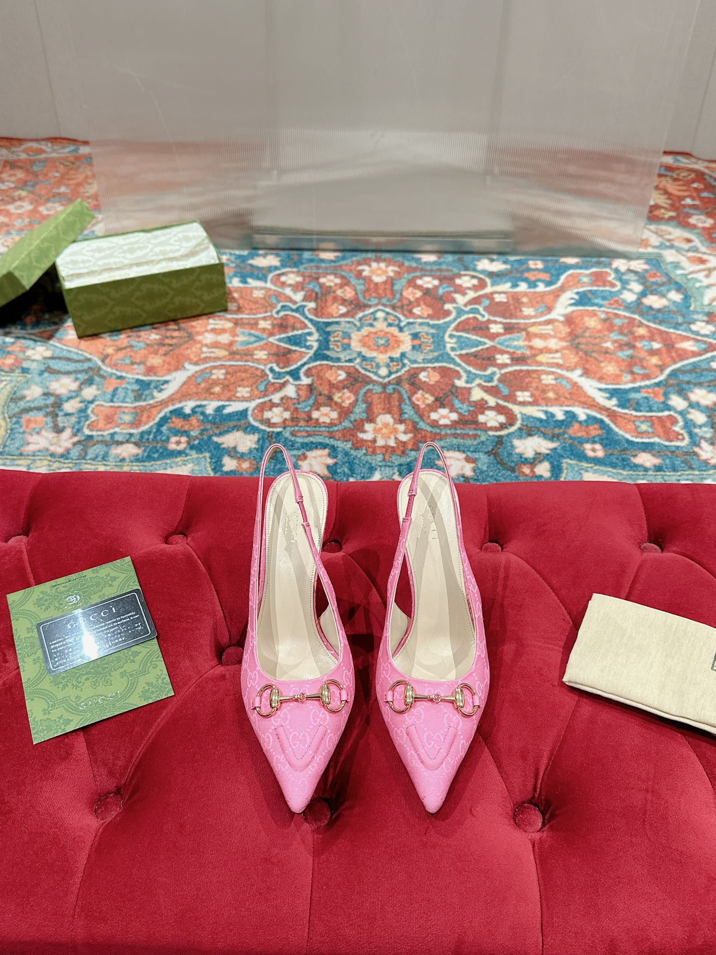 UA G*u*i HORSEBIT SLINGBACK PUMP HIGH HEEL